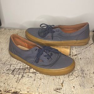Vans - navy blue and tan 10.5